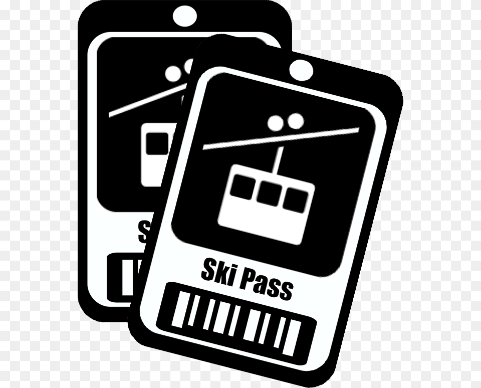 Graphics And More Tram Mountain Skiing Sport Sign Wall Ski Pass Icon, Text, Paper Free Png