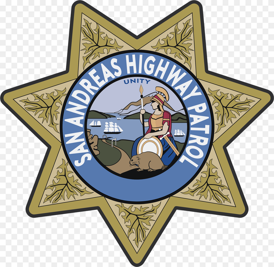 Graphics By Noah Department Of Justice Rp Logo California Highway Patrol, Badge, Symbol, Person, Blackboard Png Image