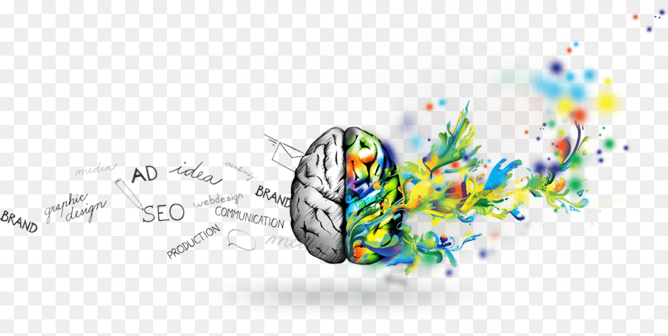 Graphics Design Webdesign Visual Identity Clever Brain Creativity And Logic, Art, Collage, Modern Art, People Free Transparent Png