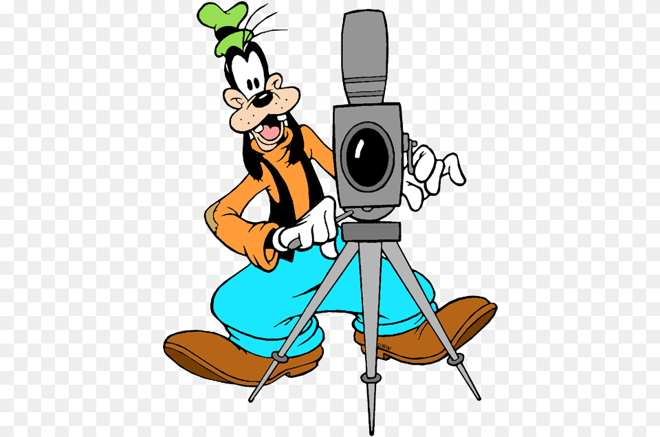 Graphics For Goofy Animated Graphics Disney Characters With Camera, Photography, Tripod, Person, Cartoon Png Image