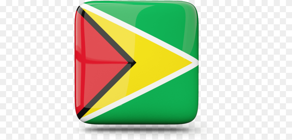 Graphics Map Of Guyana Flag Triangle Free Png
