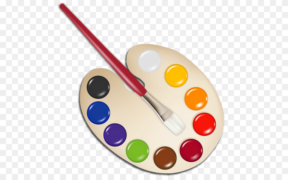 Graphics Paint Brushes Clip, Brush, Device, Paint Container, Palette Png