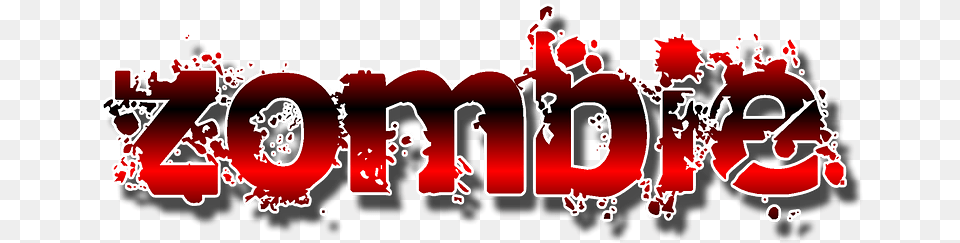 Graphics Text Zombie Dark Creepy Horror Blood Zombie Name, Logo, Dynamite, Weapon Free Png Download