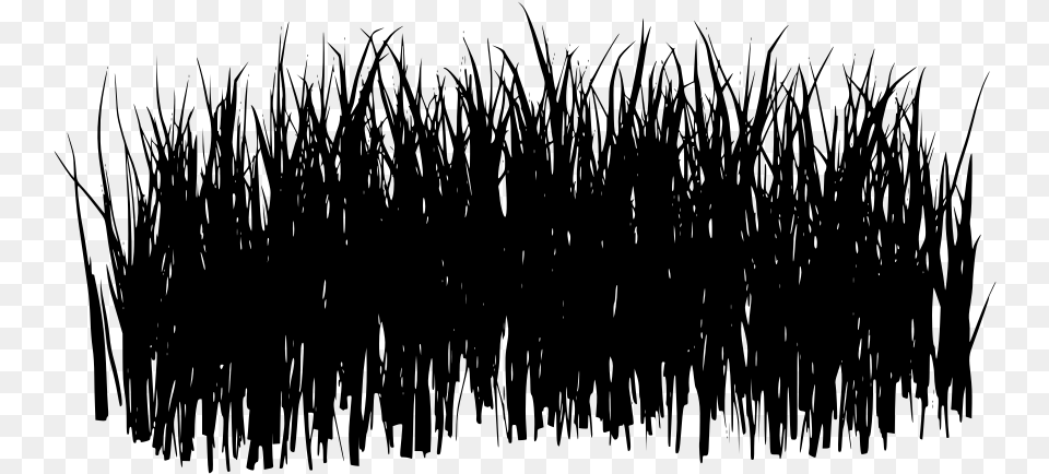 Grass Black And White, Gray Free Png Download