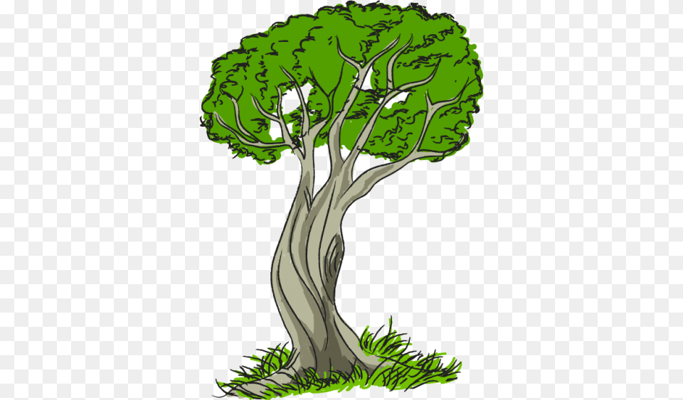 Grass Clipart Black And White, Plant, Tree Trunk, Tree, Art Free Png