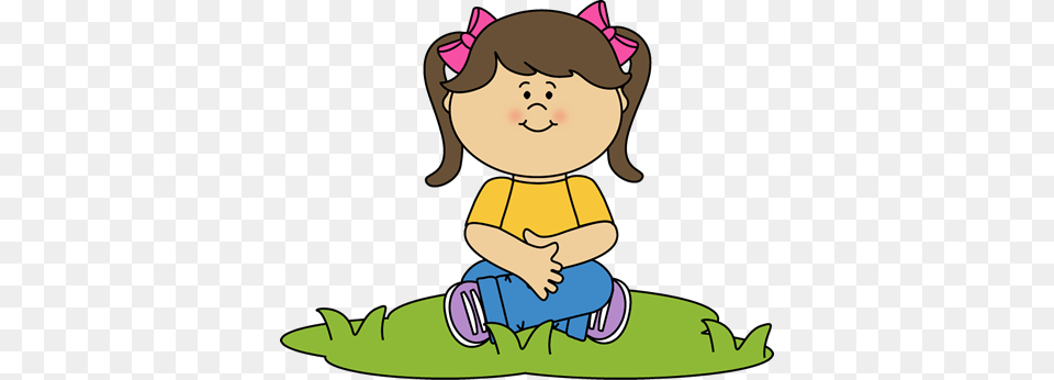Grass Clipart Gress Pencil And In Color Grass Clipart Clip Art Girl Sitting, Cartoon, Baby, Person, Face Png Image