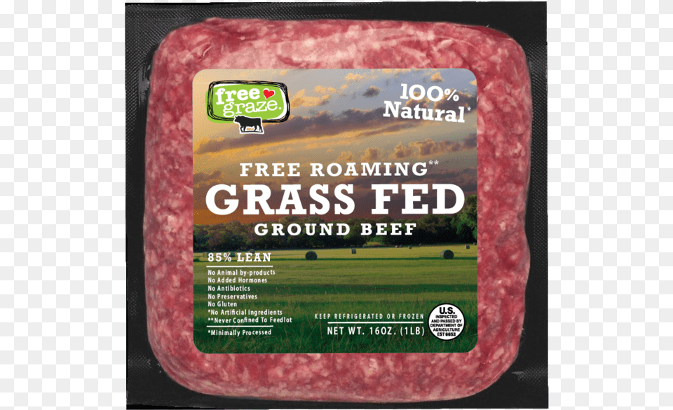 Grass Fed Brick Mockup 01 Graze Ground Beef Kobe, Food, Meat, Pork Free Transparent Png