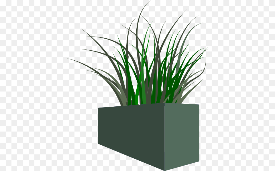 Grass In Square Planter Clip Art, Jar, Plant, Potted Plant, Pottery Free Png
