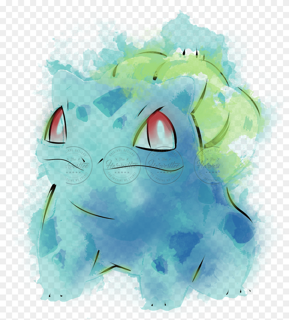 Grass Poison Watercolor Pokmon Firered And Leafgreen, Art, Modern Art, Graphics, Painting Png Image