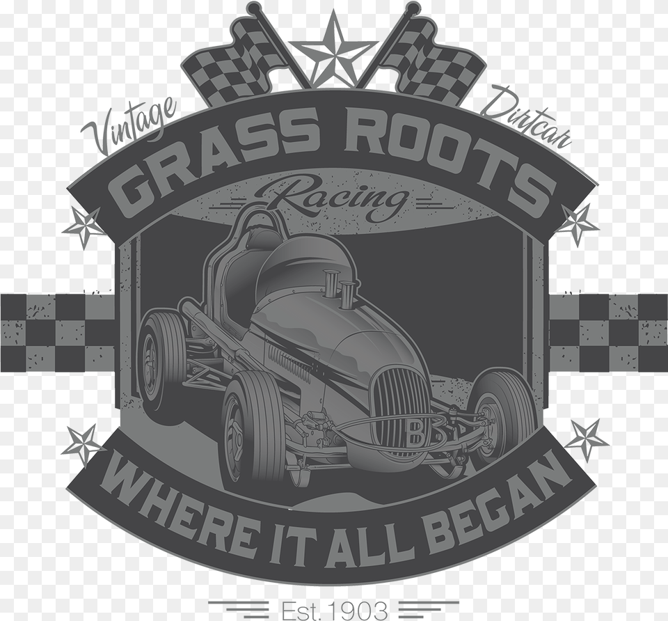 Grass Roots Vintage Sprint Car T39s Clothing, Machine, Wheel, Logo, Transportation Free Transparent Png