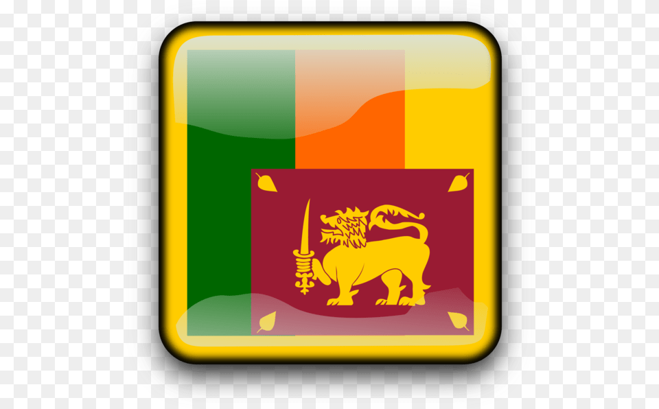 Grassbrandyellow Sri Lanka Flag Icon, Logo, First Aid, Animal, Canine Free Png Download