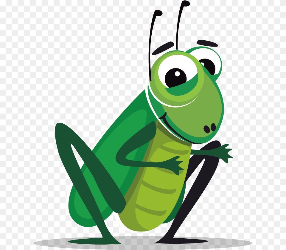 Grasshopper Cartoon Cricket Bug, Animal, Insect, Invertebrate, Kangaroo Free Png Download