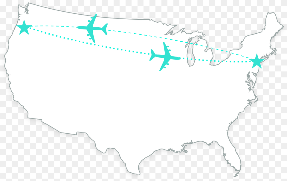 Grassland In Usa Map, Chart, Plot, Aircraft, Airplane Free Png Download