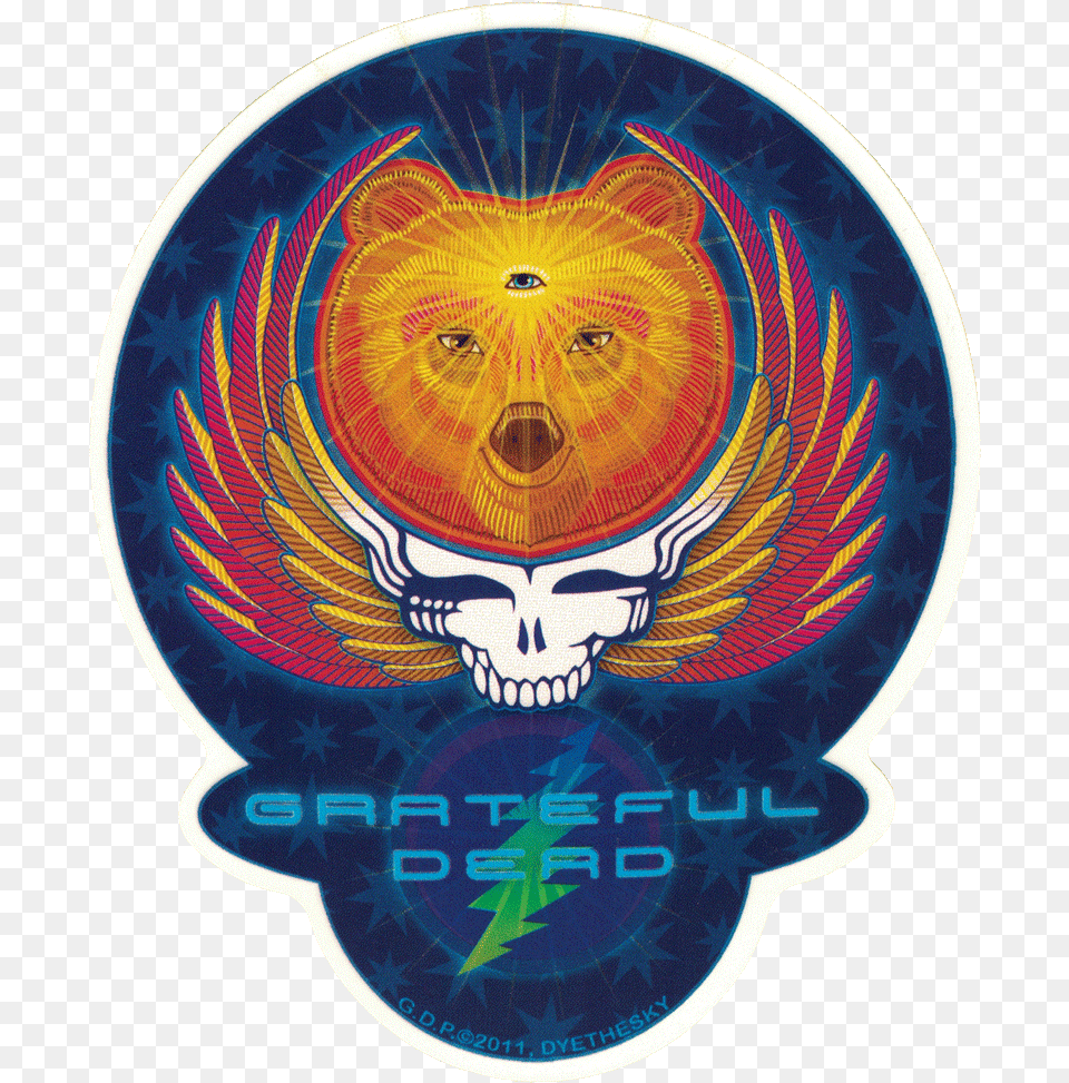 Grateful Dead, Sticker, Emblem, Logo, Symbol Png Image
