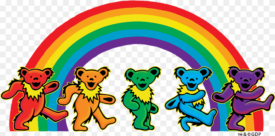 Grateful Dead 5 Dancing Bears Sticker Clipart Grateful Dead Bears, Animal, Bear, Mammal, Wildlife Png