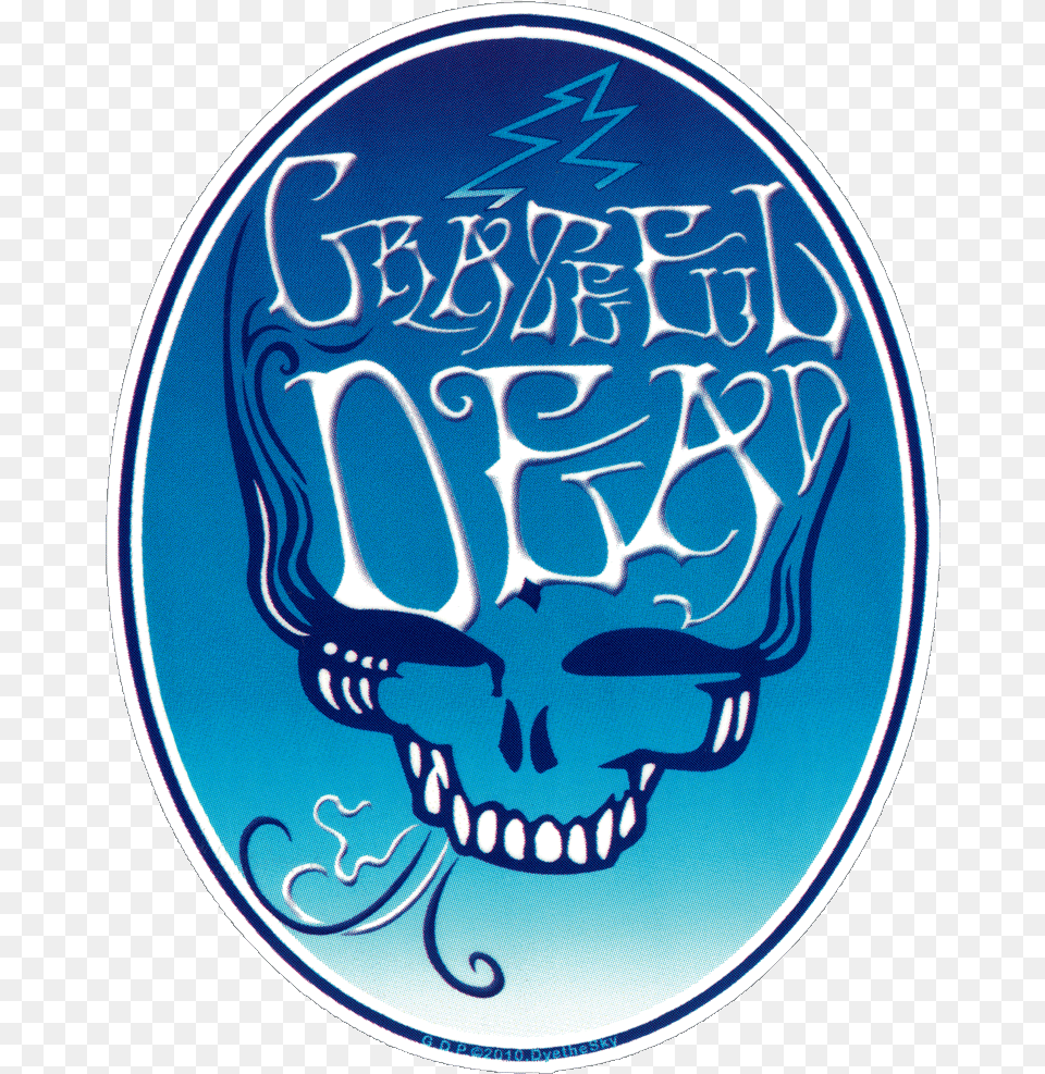 Grateful Dead Blue Smoke Steal Your Face Bumper Sticker Decal Steal Your Face, Emblem, Symbol, Logo Free Png