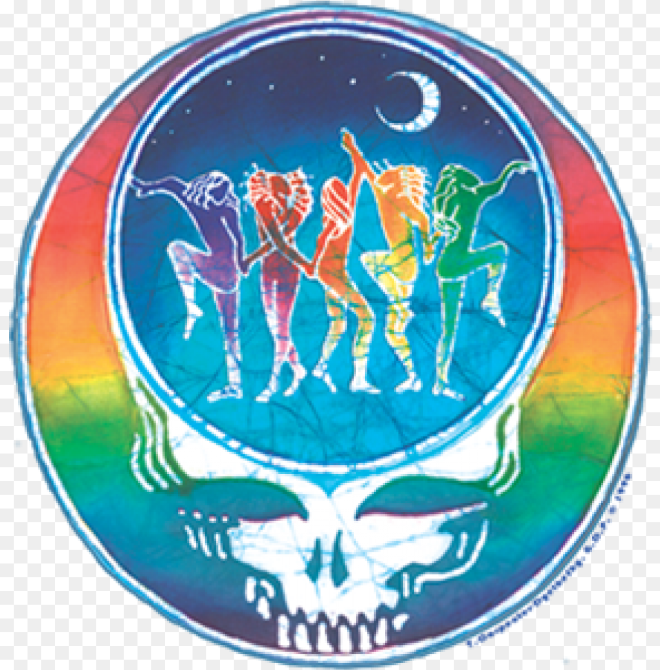 Grateful Dead Dance Yr Face Sticker Kids They Dance And Shake Their Bones, Plate, Emblem, Symbol, Person Png Image