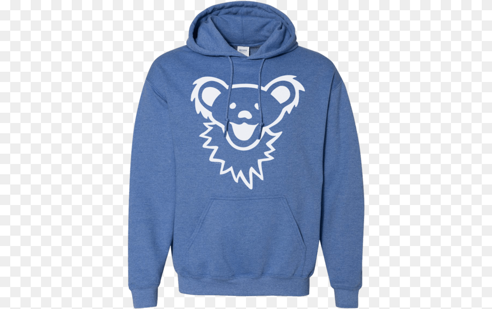 Grateful Dead Dancing Bear Face Unisex Hoodie Grateful Dead Dancing Bear, Clothing, Knitwear, Sweater, Sweatshirt Free Transparent Png