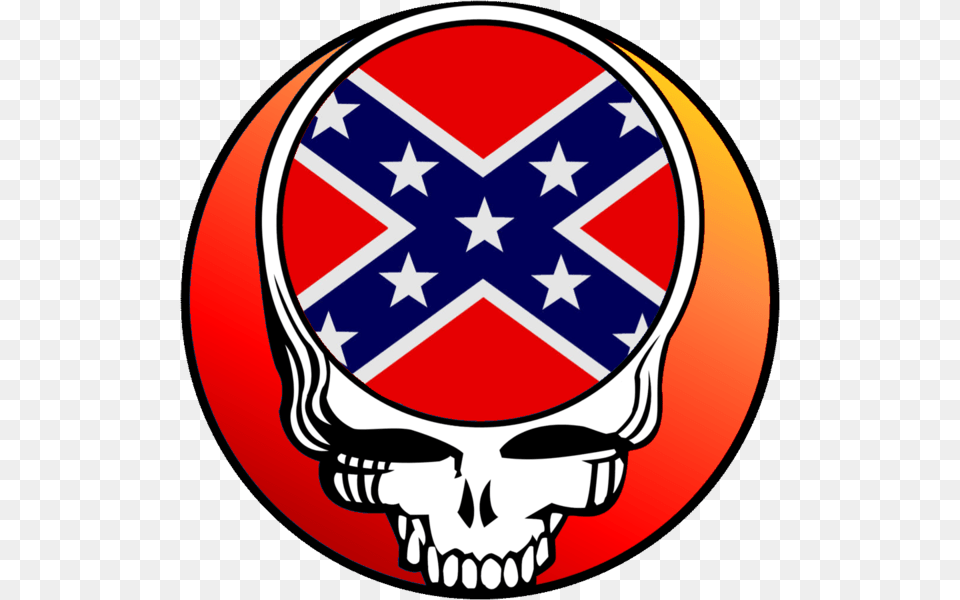 Grateful Dead Logo Dixie Skull Free, Emblem, Symbol Png