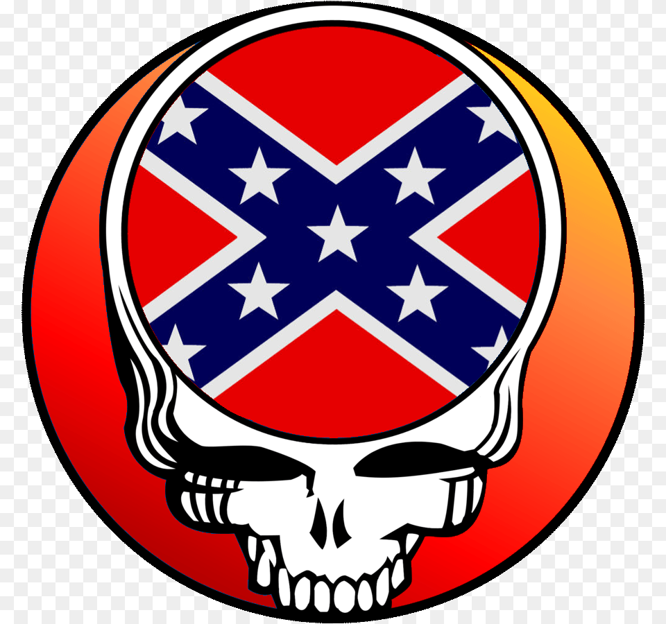 Grateful Dead Logo Dixie Skull Images, Emblem, Symbol Free Png Download