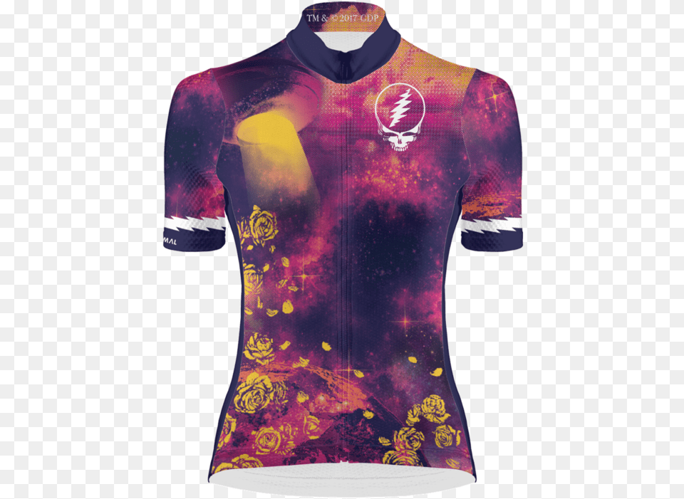 Grateful Dead Outta This World Women S Helix Cycling Long Sleeved T Shirt, Clothing, Blouse, Jersey Png Image