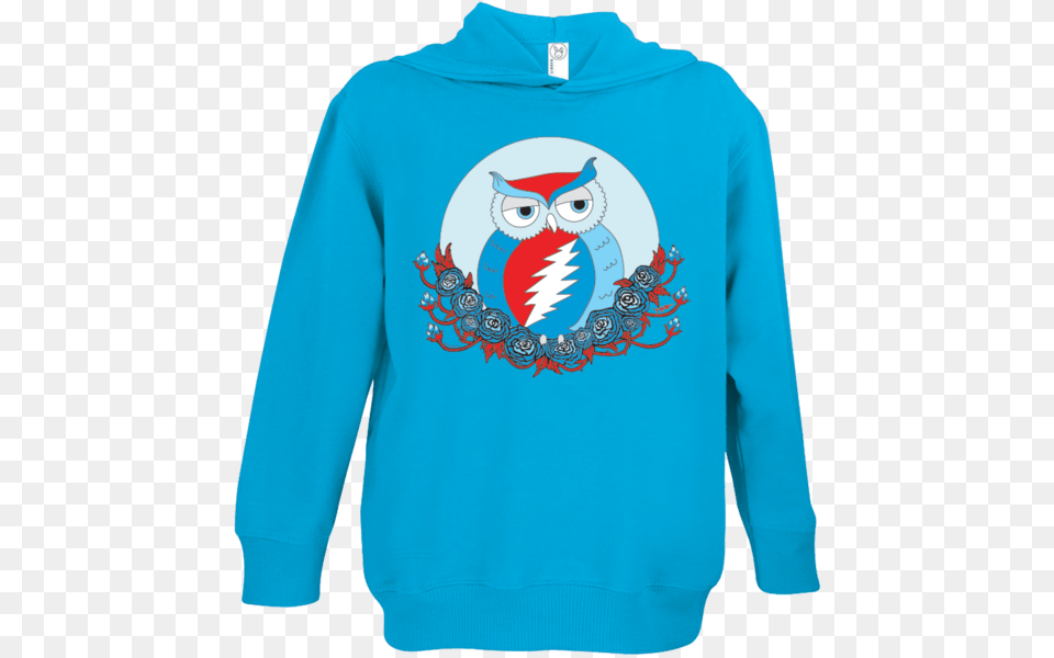 Grateful Dead Owl Toddler Hoodie Sweatshirt, Clothing, Knitwear, Long Sleeve, Sleeve Free Png