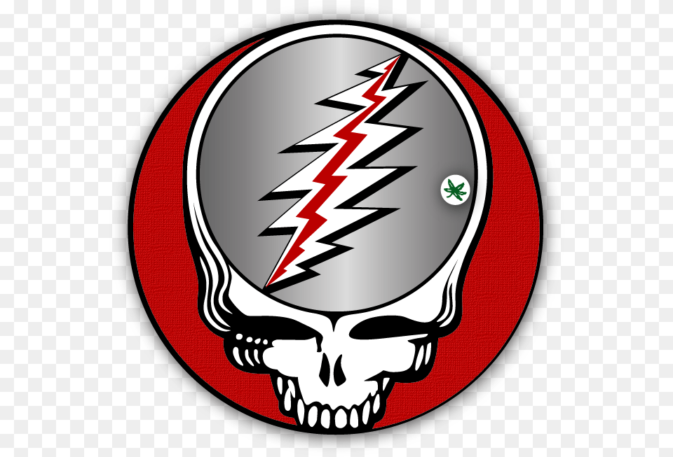 Grateful Dead Steal Your Face Large Cartoons Grateful Dead Steal Your Face Large, Sticker, Emblem, Symbol Png Image