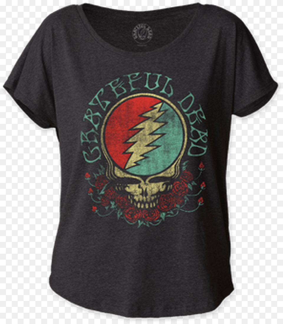 Grateful Dead Steal Your Face Women S Dolman T Shirt Grateful Dead, Clothing, T-shirt Png