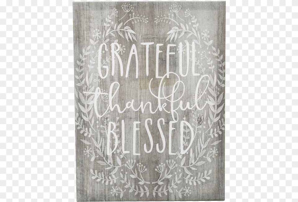 Grateful Thankful Blessed Wall Decor, Home Decor, Rug, Calligraphy, Handwriting Free Png Download