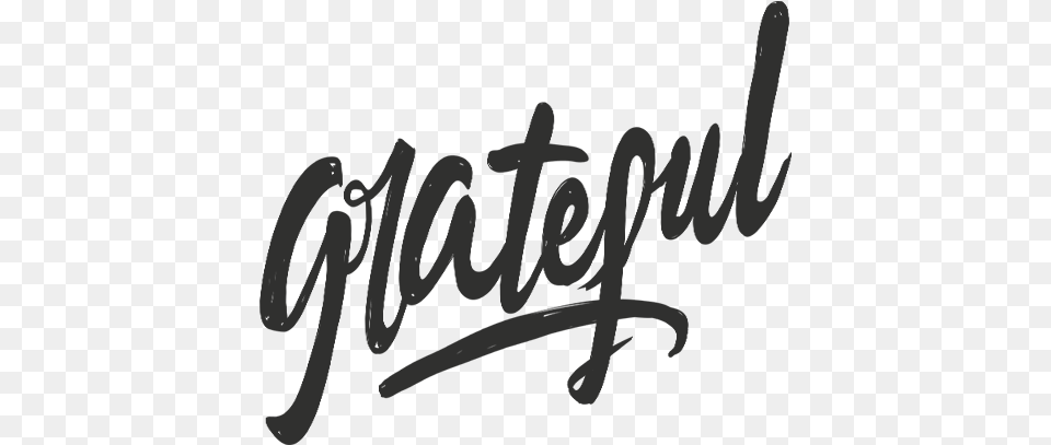 Grateful Word Art Lettering Thank You Word, Handwriting, Text Free Png Download