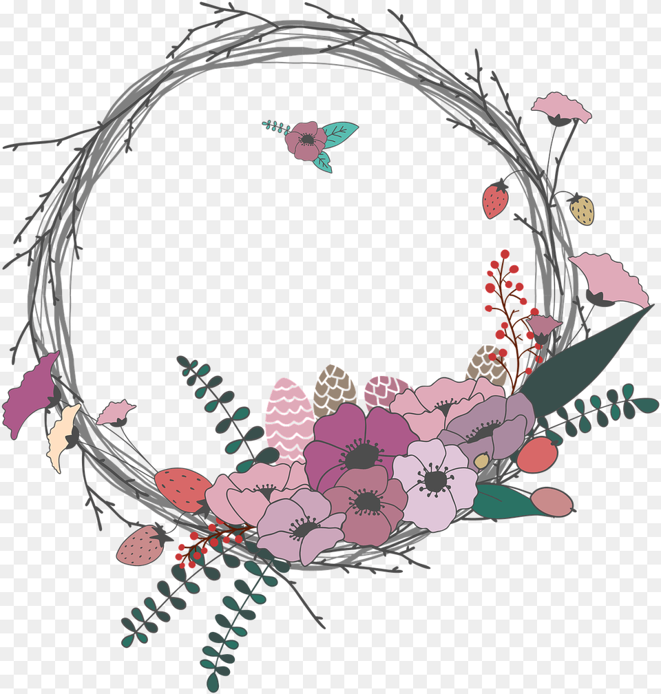 Gratis Obraz Na Pixabay Circle Vintage Flowers, Art, Graphics, Pattern, Floral Design Png