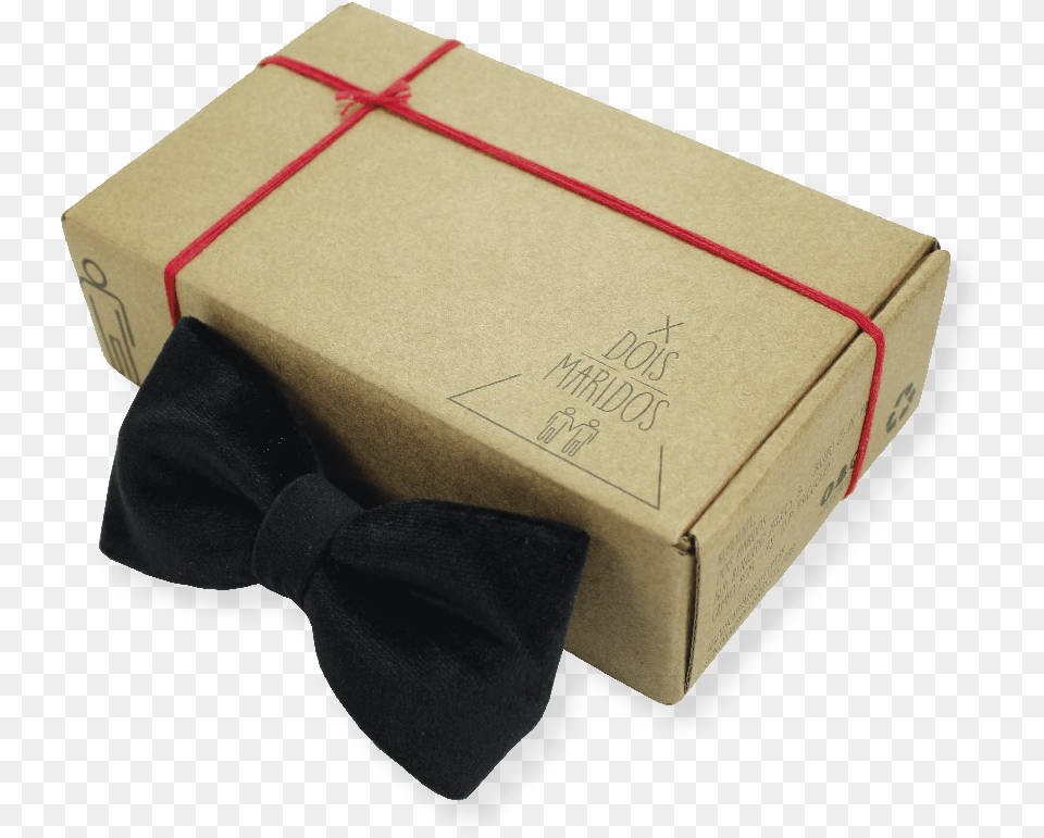 Gravata Borboleta Veludo Preto Bow Tie, Accessories, Box, Formal Wear, Cardboard Free Png Download