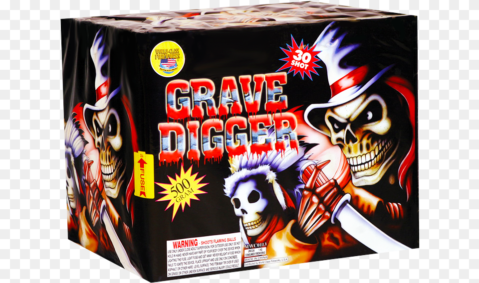 Grave Digger Grave Digger Firework Cake, Baby, Person, Box Free Png Download