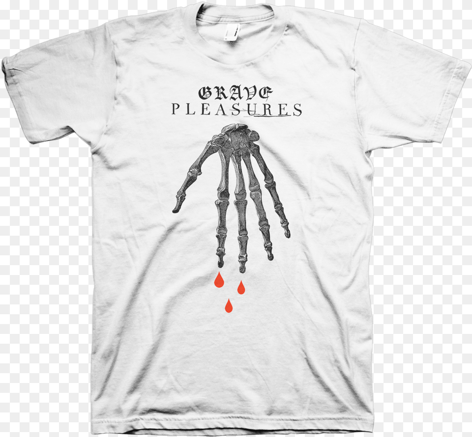 Grave Pleasures Skeleton Hand Birds In Row T Shirt, Clothing, T-shirt, Animal, Invertebrate Free Transparent Png