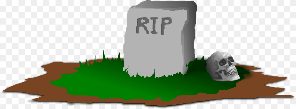 Grave With Rip On The Headstone Clipart, Tomb, Gravestone Png Image