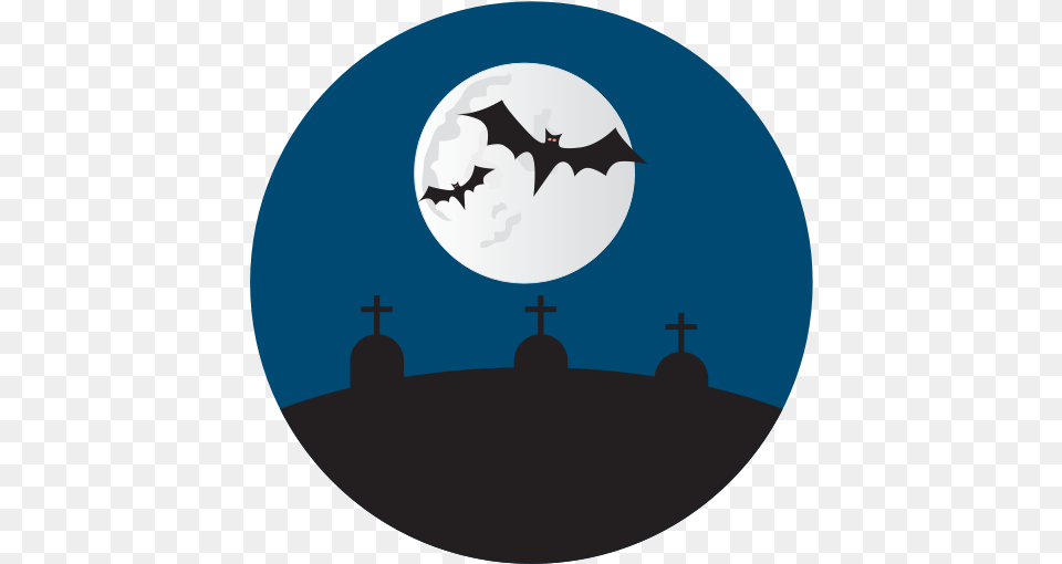 Grave Yard Graves Halloween Icon Halloween Bats, Logo, Symbol, Astronomy, Moon Free Transparent Png