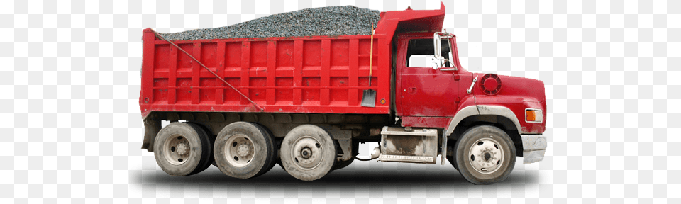 Gravel And Sand Truck, Trailer Truck, Transportation, Vehicle Png Image