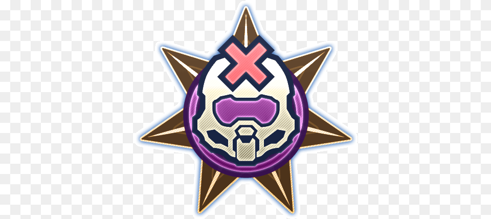 Gravemind Medal Halo 3 Extermination Medal, Badge, Logo, Symbol, Star Symbol Free Png