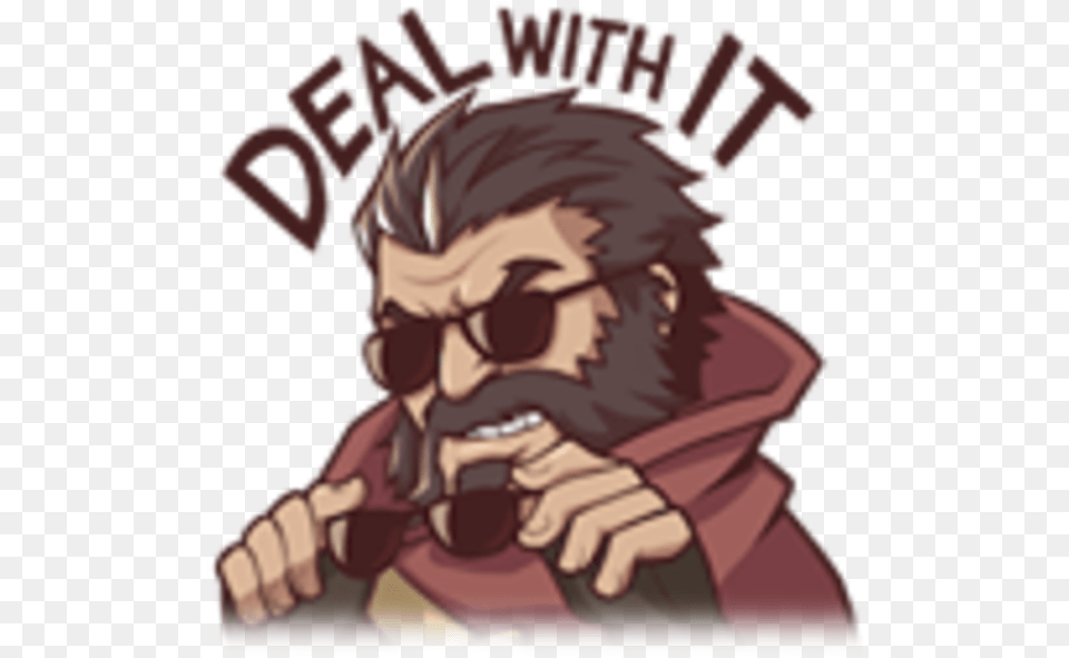 Graves Deal With It Know Your Meme League Of Legends Facebook Stickers, Photography, Publication, Book, Comics Png Image