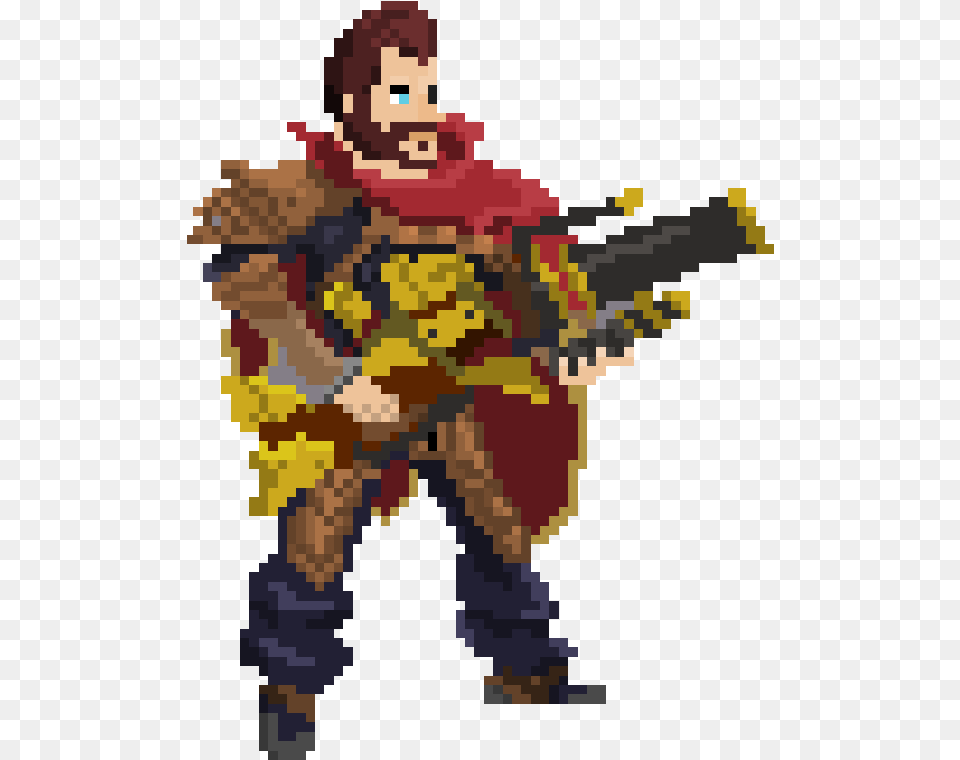 Graves Pixel Art Pixel Graves League Of Legends, Clothing, Costume, Person, Baby Free Png Download
