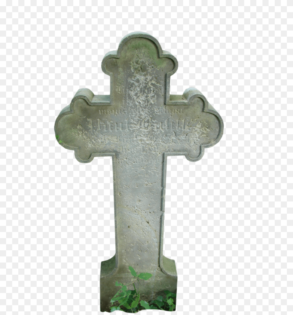 Gravestone, Cross, Symbol, Tomb, Plant Free Png