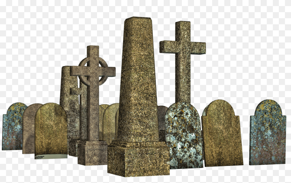 Gravestone, Cross, Symbol, Tomb Png