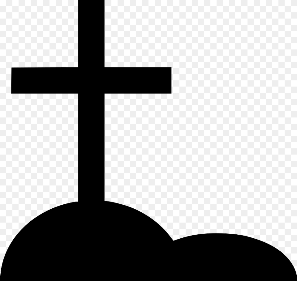Gravestone, Cross, Symbol, Silhouette Free Transparent Png