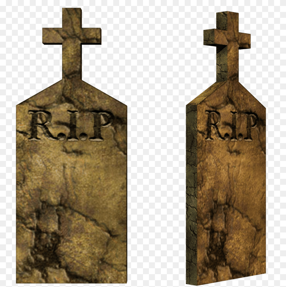 Gravestone, Cross, Symbol, Tomb Png