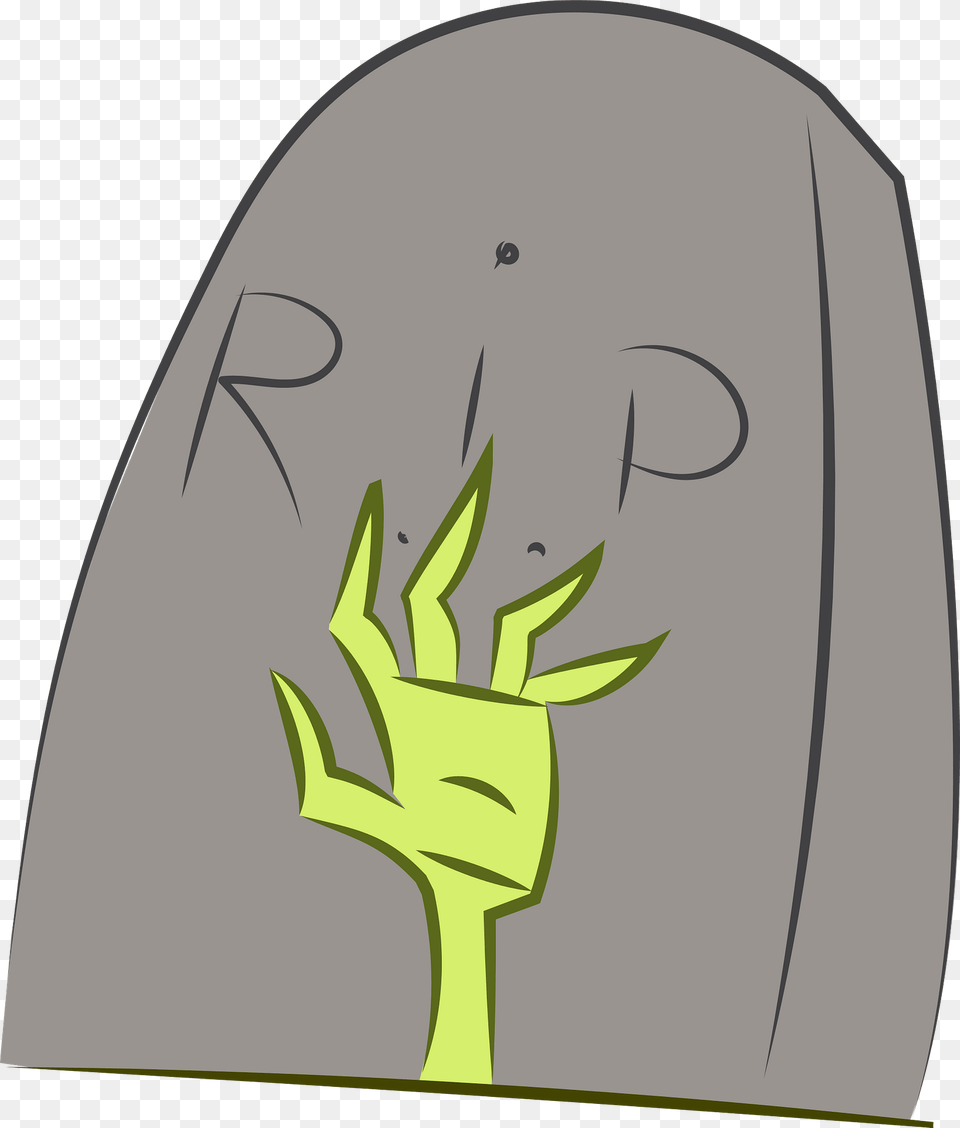 Gravestone And Zombie Hand Clipart, Body Part, Person, Trident, Weapon Free Transparent Png