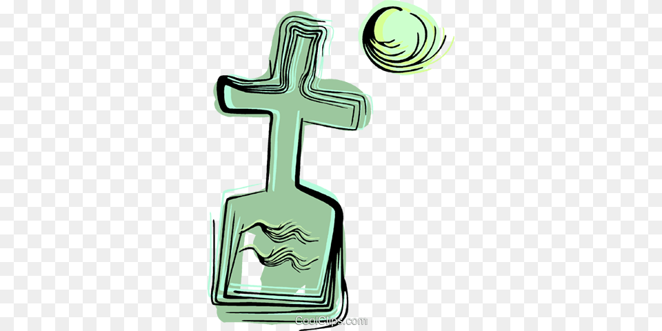 Gravestone Royalty Free Vector Clip Art Illustration, Cross, Symbol Png Image