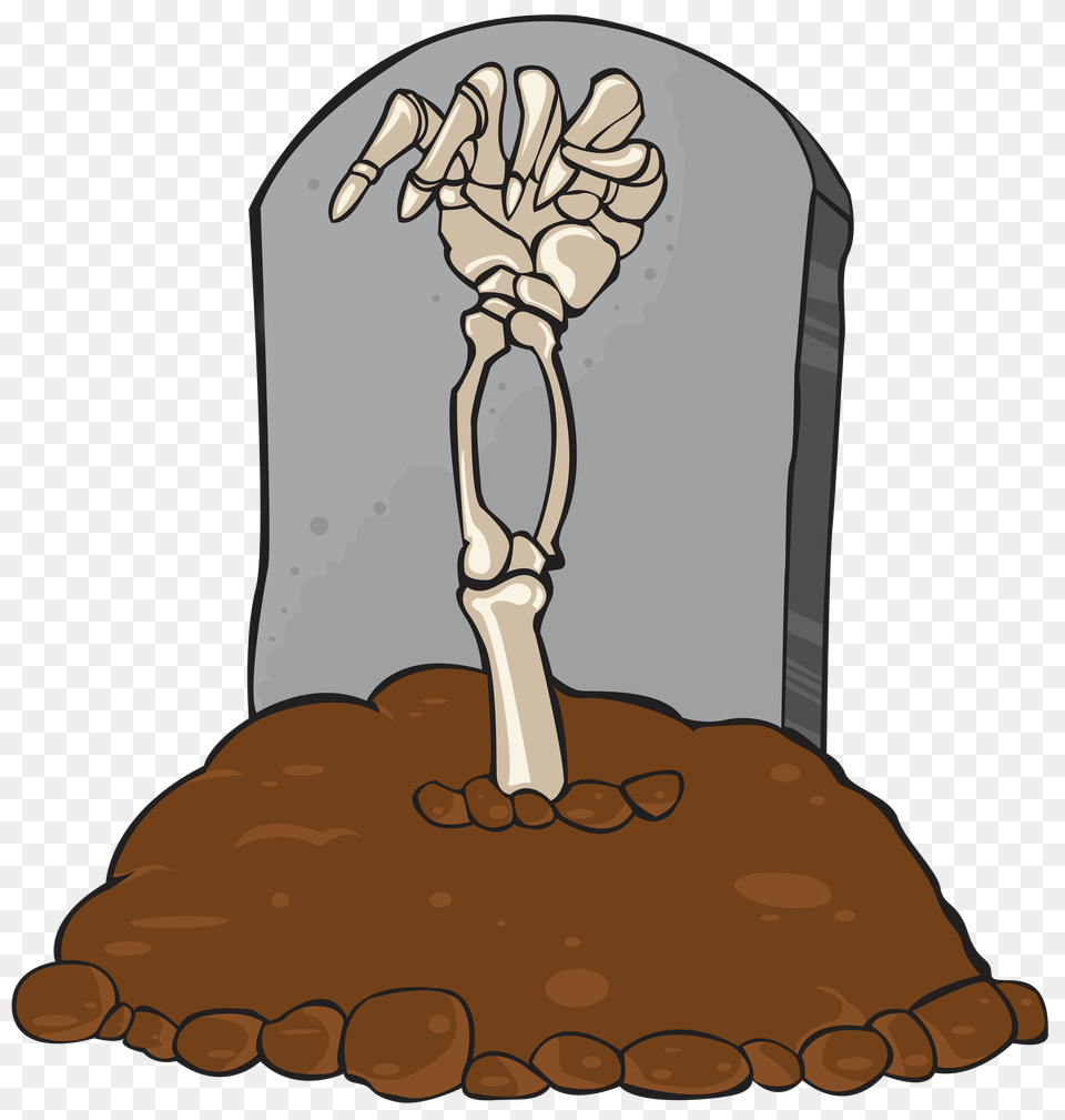 Gravestone Tomb And Skeleton Hand Clip Art Gallery, Body Part, Person Free Transparent Png