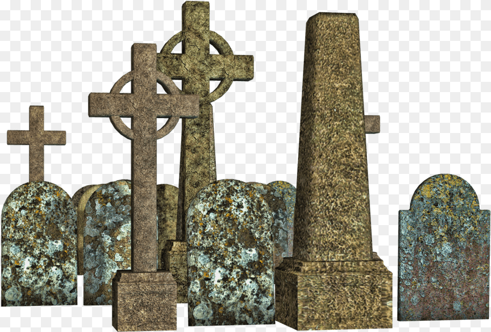 Gravestones, Cross, Symbol, Tomb, Gravestone Free Png