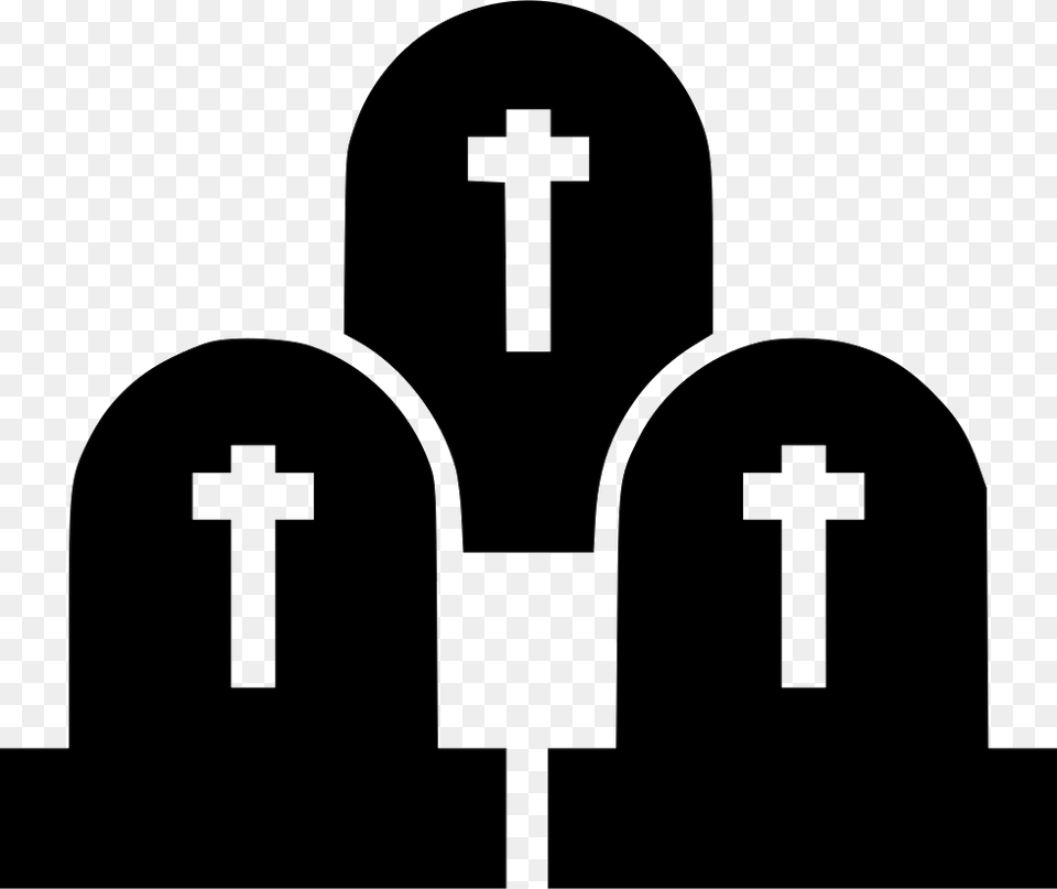 Graveyard Cemetery Icon, Cross, Symbol, Altar, Architecture Free Png