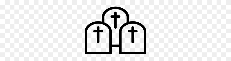 Graveyard Icon Line Iconset Iconsmind, Gray Png Image